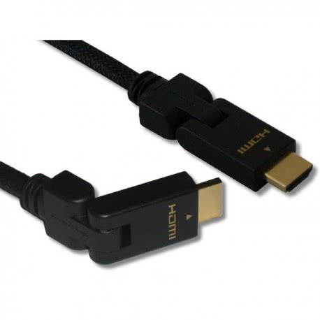 Cordon HDMI avec connecteurs articulés